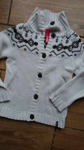Mädchenjacke, Strickjacke ,Sweatjacke , Norweger Strickjacke , Esprit Gr. 116 - Bild 1 von 2