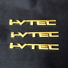 3X Golden Chrome Big I-Vtec Metal Badge Sticker Emblem Decal 3D Coupe Motors Suv