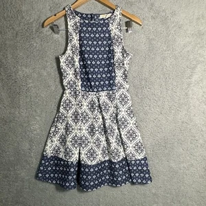 Rewind Women Casual Dress Blue And Ivory Boho Size Xs - Picture 1 of 18