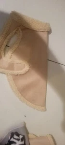 Sherpa Dog Coat Hand Made In USA Tan SIZE M TEE CUP DOG  - Picture 1 of 2