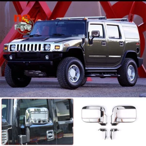 ABS Chrome Rearview Mirror Cover Auto Parts Shell For Humme-r H2 SUV SUT 03-09 - Picture 1 of 12