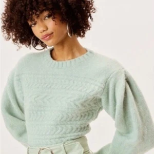 NWT For Love & Lemons Dominique Mint Sweater XS - Picture 1 of 4