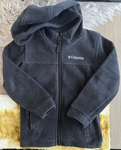 Columbia Little Kids Fleece Zip Up Hoodie Jacket Size XXS 4/5 - Picture 1 of 13