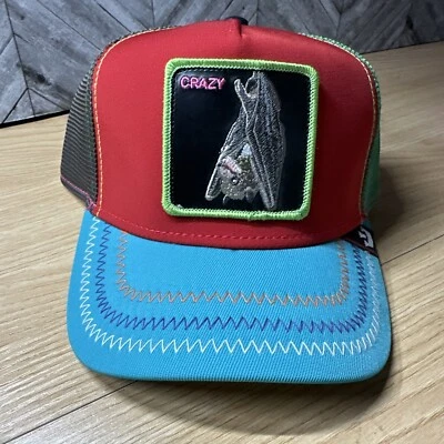 Goorin Bros The Farm Animal Trucker Batty Edición Limitada Murciélago Loco Colorido Foto 1 de 4