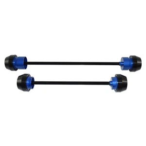 Blue Front Rear Axle Fork Crash Slider Falling Protector For YAMAHA R7 2021-2023 - Picture 1 of 9