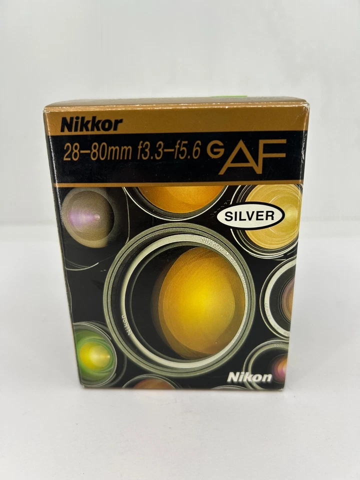 [*NEW* in Box] Nikon AF Nikkor 28-80mm f/3.3-5.6G (Silver) Zoom Lens *UNOPENED* - Image 1 of 2