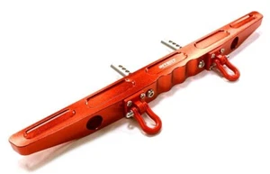 C26547RED Billet Machined Alloy Rear Bumper for Axial SCX10 Dingo & Honcho 43mm - Picture 1 of 16