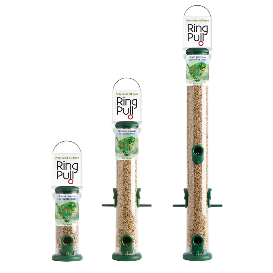 Jacobi Jayne Wild Bird Feeder Hanging Seed Mix Holder Ring Pull Port Happy Beaks - Image 1 of 2