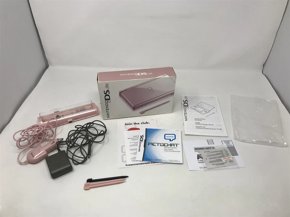 Nintendo DS Lite Rosa Metálica - Caja Solo con insertos y cargadores - SIN CONSOLA Foto 1 de 4