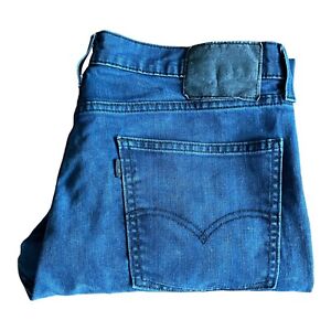 Levi's 513 Jeans Mens Size W36 L30 Blue Slim Straight Denim Black Tag Cotton Zip
