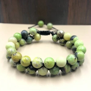 Crystal Mix stone 8 mm Beaded Gemstone Double Thread Bracelet 7.5 Inches 2TB - Picture 1 of 94