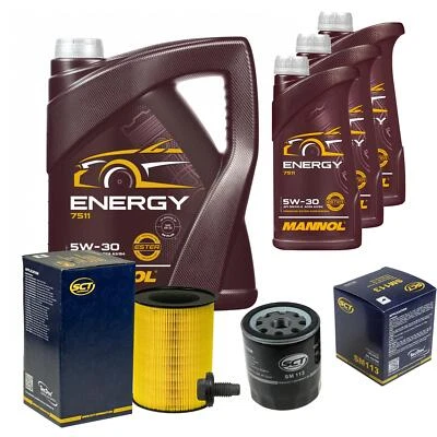 SCT Inspektionspaket 8 L MANNOL Energy 5W-30 für Ford Focus II Turnier DA_ 1.8 - Bild 1 von 4