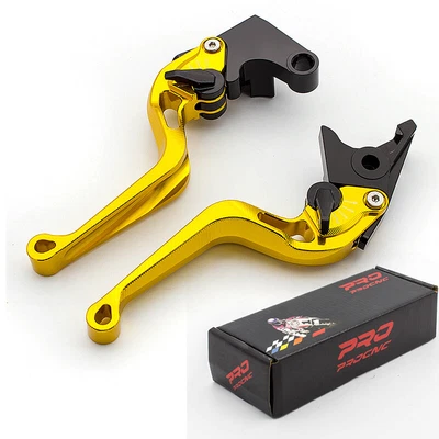 FOR BMW R nine T G650GS C650GT 3D Short Camber Rhombus Brake Clutch Lever Gold - Изображение 1 из 4