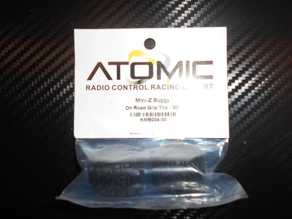 Atomic 1/28 scale RC Car Part  KMB004-30 Buggy On road grip tyre - 30deg Mini Z - Image 1 of 1