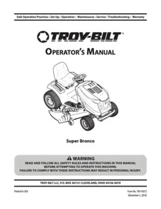 Trattore/falciatrice manuale d'uso Troy-Bilt da giardino - modello Super Bronco - Foto 1 di 4