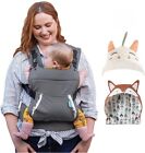 Infantino Cuddle Up Ergonomic Hoodie Baby Carrier Bundle - Fox 🦊 Unicorn 🦄