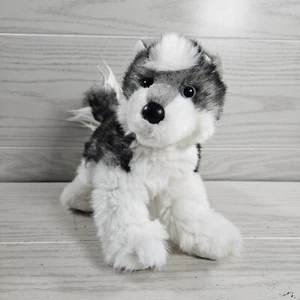 Douglas Kuscheltiere Husky Plüsch realistischer Hund grau weiß Stofftier 12 Zoll Welpe - Bild 1 von 7