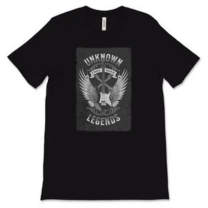 Unknown Legends Tee Shirt Vintage Retro Look Rock and Roll musician band guitar - Picture 1 of 7