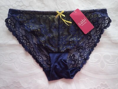 SABI Intimates, Bikini in Size 12, Colour in Navy and Yellow - Image 1 of 2