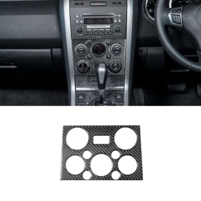 Cubierta de panel de control climático de fibra de carbono para Suzuki Grand Vitara 2008-2013 Foto 1 de 4