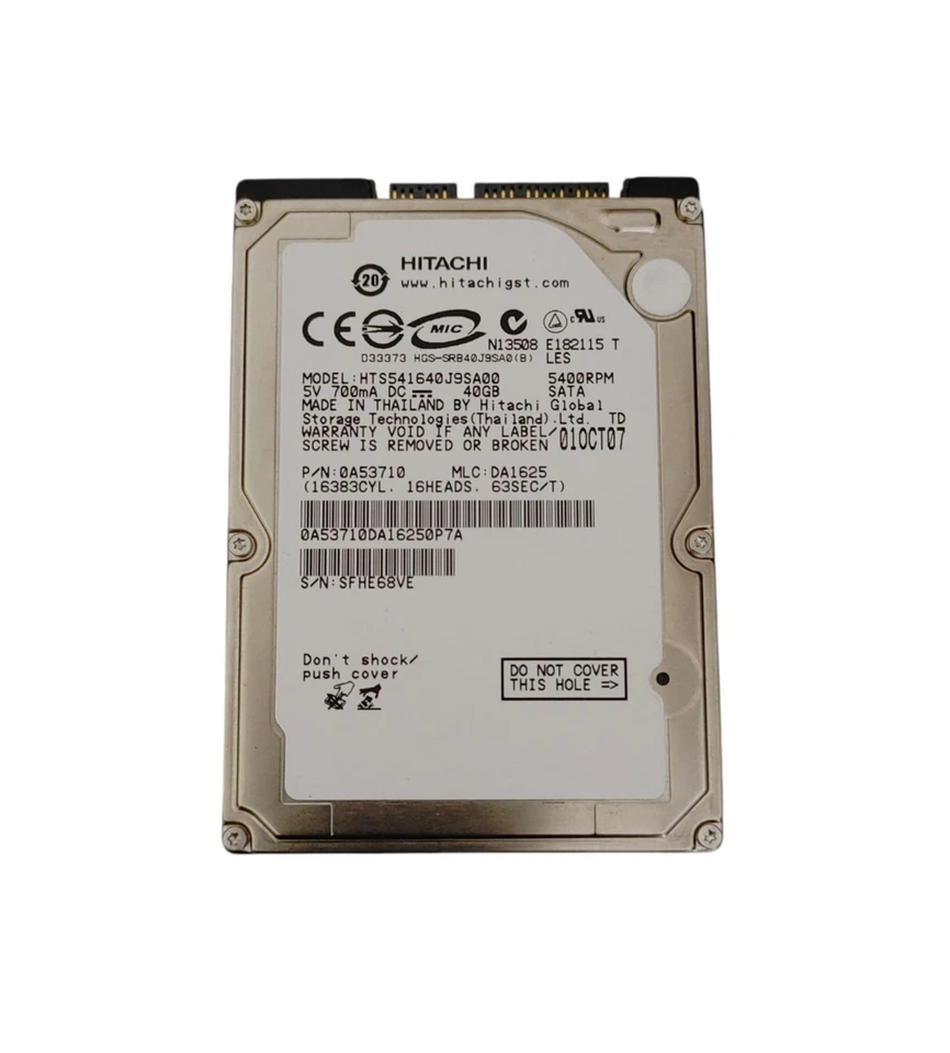 Disco duro Sony PS3 40 GB HDD Playstation 3 Fat CECHH01 K01 L01 G01 P01 A01 E01 Foto 1 de 1