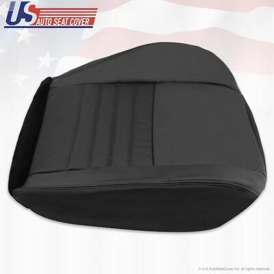 Capa de assento de couro perfurada inferior Ford Mustang GT PASSAGEIRO 1999-2004 preta - Imagem 1 de 4