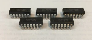 RCA CD4078 MC14078 8-INPUT NOR / OR GATE IC, DIP-14, QTY 5, NEW - Picture 1 of 5