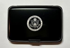 DEPARTMENT OF STATE BLACK BRIEFCASE CARD HOLDER - Picture 1 of 3