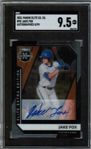 RARE JAKE FOX 2021 ELITE CHROME AUTO RC #5/99 SGC 9.5 GUARDIANS