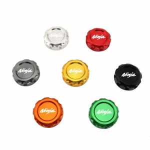 Tapa de depósito de líquido de aceite de freno delantero 3D CNC para Kawasaki ZX14R ZX-6R ZX-10R NINJA - Imagen 1 de 15