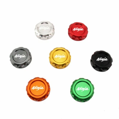 3D CNC Front Brake Oil Fluid Reservoir Cap For Kawasaki ZX14R ZX-6R ZX-10R NINJA - Image 1 of 4