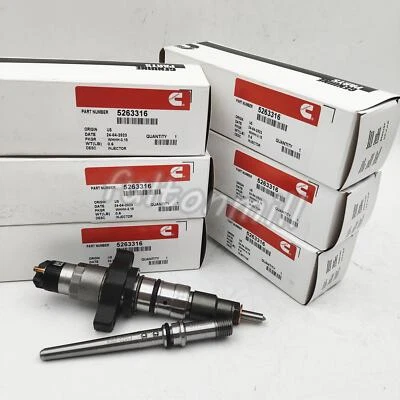 6X Cummins Fuel Injectors for 2004-2009 Dodge Ram 2500 3500 5.9L 0445120238 NEW - Image 1 of 4