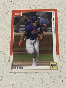 2019 Topps Rookie Review NY Mets Pete Alonso RC Photo Variation - Picture 1 of 2