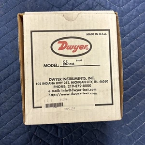 Dwyer Instruments Dm-1108 Manometro Differenziale Digitale, 5 In Quadrante, 1/8 - Foto 1 di 17