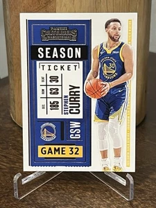 Boleto de temporada de baloncesto Panini Contenders 20-21 Stephen Curry #20 Warriors - Imagen 1 de 2