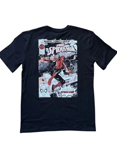 Marvel Spiderman Black T-Shirt Kid’s Size 8 Spider-man Unisex NWT See Photos - Picture 1 of 10