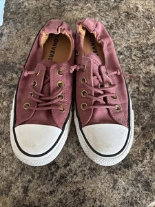 WOMEN'S CONVERSE CHUCK TAYLOR ALL STAR SHORELINE SNEAKERS Maroon Size 7 - Picture 1 of 6