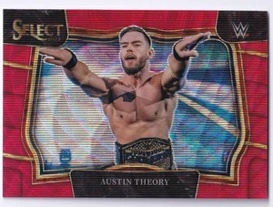 Austin Theory | Ringside | Red Wave Prizm | WWE 2023 Panini Select - Bild 1 von 2