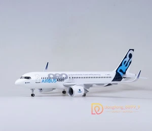 1/80 Airbus A320neo Passenger Plane LED Model 47cm Airplane Aircraft Collection - Picture 1 of 16