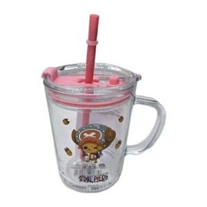 Miniso X One Piece Tony Tony Chopper 400ml Schnabeltasse mit Glasgriff und Strohhalm NEU - Bild 1 von 2