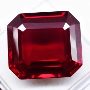 47.80ct 20x18mm Radiant Natural Pyrope Garnet Stunning Loose Gemstone Mozambique - Picture 1 of 4