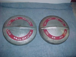 Ford 1964-66 Truck Econoline Van 10.5" Dog Dish Bowl (2) Hubcaps Slum Caps - Picture 1 of 5