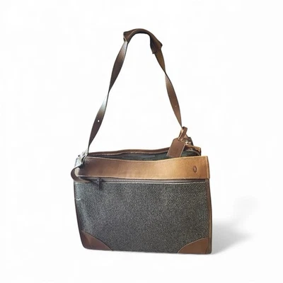 HARTMANN TWEED Y CINTURÓN CUERO EQUIPAJE DE MANO DURANTE LA NOCHE FIN DE SEMANA BOLSO MALETA Foto 1 de 4