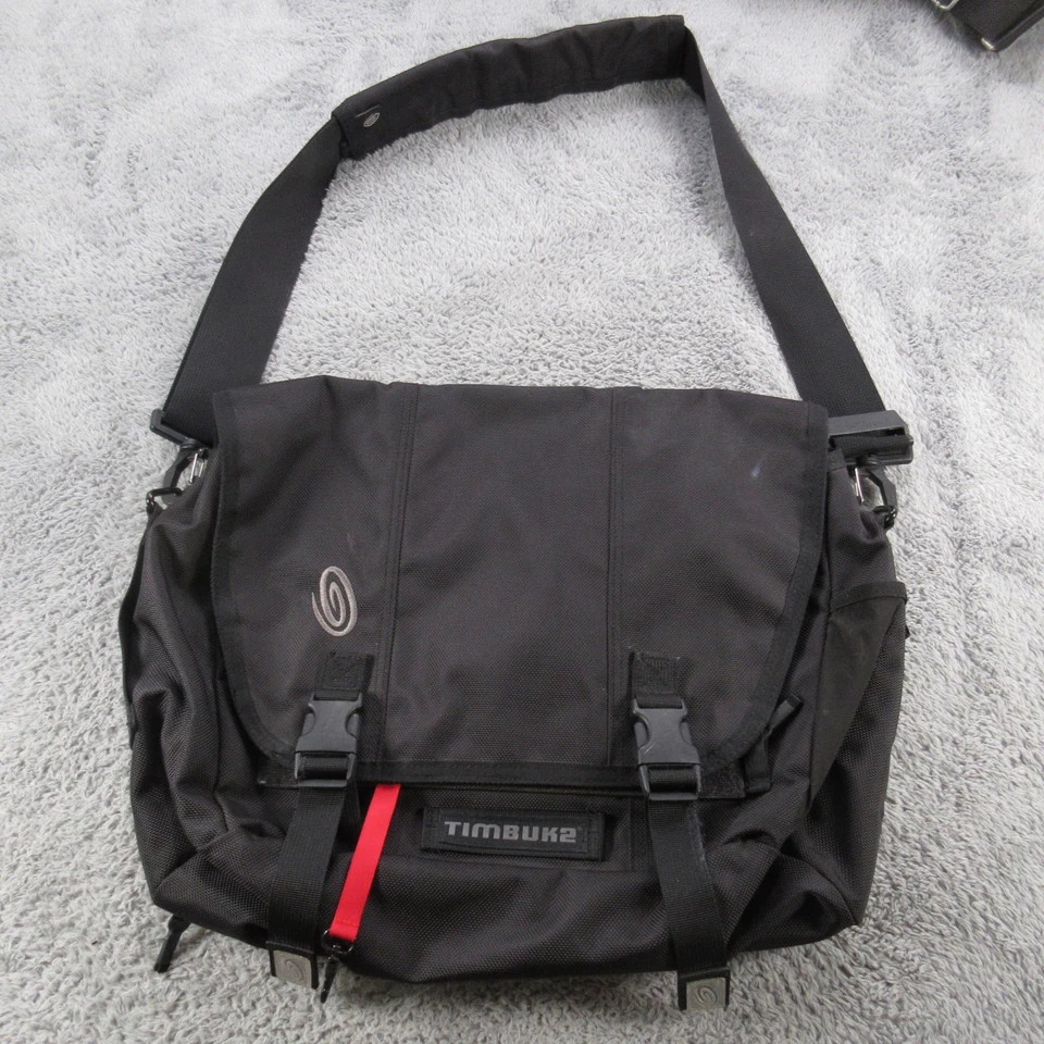Timbuk2 Clásico Bolso Mensajero Mediano Negro Bandolera de Hombro Laptop Viajero Foto 1 de 4
