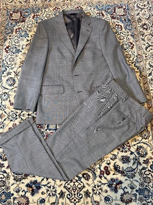 Mens 40 S Brooks Brothers Glen Plaid Prince of Wales Suit - Image 1 of 4
