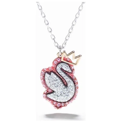 Collar Swarovski Swan Cristal Swarovski Chapado en Rodio Tono Rosa/Plateado Mujer Foto 1 de 2
