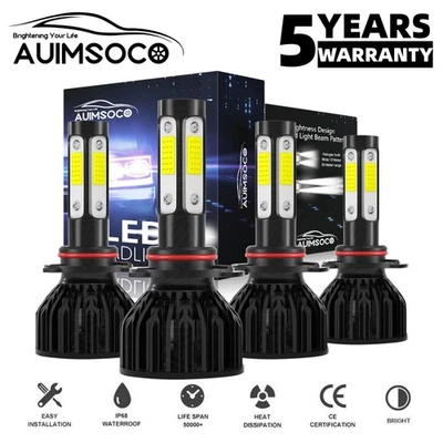 For Acura MDX Sport Utility 2014-2019 9005 9006 LED Headlight High Low Bulbs Kit - Image 1 of 4