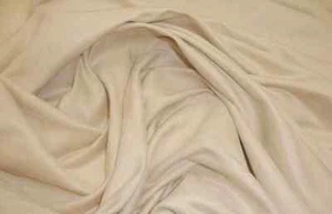 Faux Suede Upholstery Cream Fabric sold by the yard 60" Wide - Picture 1 of 1