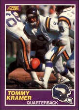 1989 Score Supplemental Football Card #364S Tommy Kramer