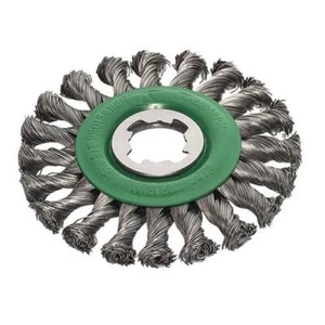 Lessmann Nicht Funkenbildung Edelstahl Knoten Rad Bürste X-Lock 125mm LES47381X - Bild 1 von 1